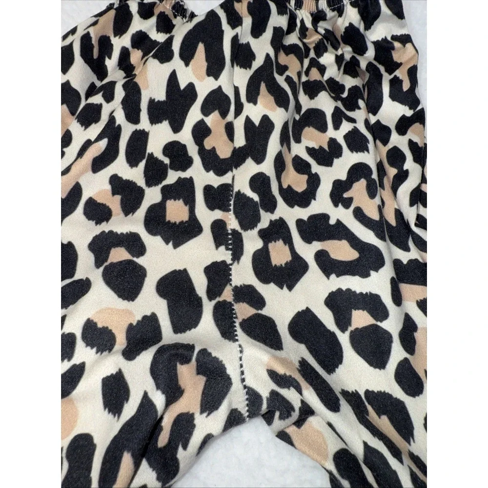 Girls Fall Outfit Cheeta Pumpkin Size 5T (10-12) Pants Set‎